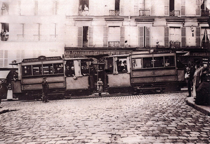 De 1891 à 1924, la rue de Belleville fut desservie par un funiculaire
